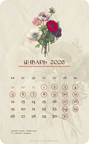 Календарь 2026. На языке цветов